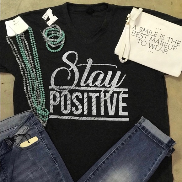 Stay positive tshirt - Picture 1 of 1